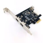 Carte contrôleur pcie combo 3x 1394b firewire, port pci - express, carte ti 1394 nipseyteko Carte contrôleur pcie combo 3x 1394b firewire, port pci - express, carte ti 1394 nipseyteko