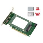 Carte contr�leur pcie x16 type pcie 3. 0 pour ssd pcie nvme u. 2 ou ssd sata