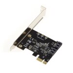 Carte contr�leur sata iii sur port pcie 3. 0 2 ports chipset jmb582