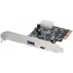 Carte contr�leur usb 3. 1 pci express (2 ports type a / c)