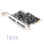 Carte d'extension 4 ports usb 3. 0 pci express 1x, adaptateur avec connexion pci e pour ordinateur de ...