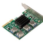 Carte extension graphique 1x � 16x, adaptateur usb 3. 0, multiplicateur 16x pour ordinateur de bureau ...