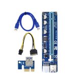 Carte graphique d'extension pour gpu, ver008c, 60cm, pci e, adaptateur 1x  16x