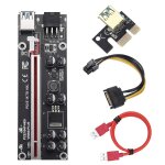 Carte graphique ver009s plus pci e riser, 60cm, pci express 1x  16x usb 3. 0, connecteur sata  6 broches, ...
