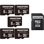 Carte mmoire 8 go lot de 5 cartes, haute vitesse de lecture allant jusqu' 80 mo / s. idal pour portable ...