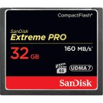 Carte memoire compact flash extreme pro 32gb - sandisk - 160mbps Carte memoire compact flash extreme pro 32gb - sandisk - 160mbps