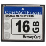 Carte m�moire compact flash professionnelle de 16 go (blanc et bleu)
