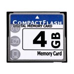 Carte m�moire compact flash professionnelle de 4 go (blanc et bleu)