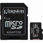 Carte m�moire micro sd avec adaptateur kingston sdcs2 / 64 go 64 go 64 go
