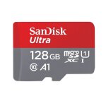 Carte m�moire micro sdxc sandisk ultra 128 go vitesse de lecture allant jusqu'� 140mb / s, classe 10, ...