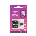 Carte mmoire microsd pni 32 go avec adaptateur sd, classe 10, 80 mo / s, v30