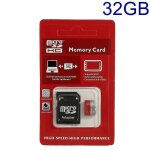 Carte mémoire microsd transflash haute vitesse de 32 go avec adaptateur sd Carte mémoire microsd transflash haute vitesse de 32 go avec adaptateur sd