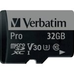 Carte m�moire microsdxc 128 go avec adaptateur de carte sd, u3, uhs - i verbatim