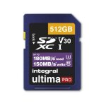 Carte memoire sd integral insdx512g - 180 / 150v30 Carte memoire sd integral insdx512g - 180 / 150v30