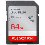 Carte m�moire sd sandisk sdxc ultra plus 64 go uhs - i