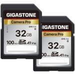 Carte mmoire sdhc 32 go, camra pro srie, lot de 2 cartes, vitesse allant jusqu' 100 mo / s. compatible ...