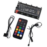 Carte m�re pwm 4 broches pour pc, avec cordon d'extension noir, bo�tier pour ventilateur, contr�leur ...