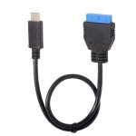 Carte m�re usb 3. 1 type c usb c m�le vers usb 3. 0, 19 broches 20 broches, c�ble d'en t�te
