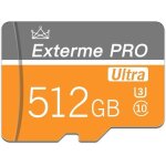 Carte micro sd 512 go avec adaptateur sd haute vitesse classe 10 pour smartphone android, tachographie, ...