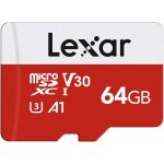 Carte micro sd 64 go, carte m�moire micro sd + adaptateur, microsdxc carte tf jusqu'� 100 mo / s, a1, ...