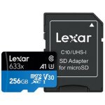 Carte mmoire sd 256 go lexar 633x high performance a1 video class v30 uhs - i u3 class10 sdxc uhs - ...