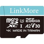 Carte micro sdxc 256 go, a2, uhs - i, u3, v30, compatible classe 10, vitesse de lecture jusqu' 160 mo ...