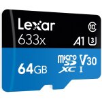 Carte microsd 64 go lexar blue series 633x uhs - i v30 micro sdxc c10 lexar carte microsd blue series ...