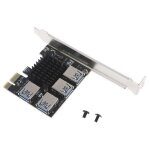 Carte pci - e 1 � 4 pci - express 16x slot riser, adaptateur usb 3. 0, carte multiplicateur pour windows ...