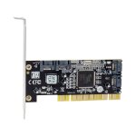 Carte pci sil3114 sata 150, 4 canaux vers sata raid, adaptateur sata, carte de contr�le pour ordinateur ...