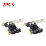 Carte pcie sata 3. 0 4 ports 6gbps sata 3. 0 vers pci - e 1x carte contrleur adaptateur pci express ...