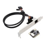 Carte r�seau mini pcie ieee802. 3, adaptateur ethernet lan rj45, 1000 mb / s, pour ordinateur de bureau, ...