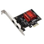 Carte réseau pcie gigabit à double port, adaptateur ethernet 1000m pci express pour windows / windows ... Carte réseau pcie gigabit à double port, adaptateur ethernet 1000m pci express pour windows / windows ...