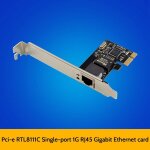 Carte rseau rj45 gigabit pour serveur, port unique 1000m, adaptateur ethernet, pour ordinateur de bureau ...