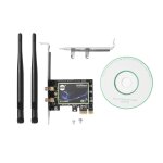Carte rseau sans fil pci - e 1x, 2. 4 go / 5ghz, adaptateur ethernet pci express, wi - fi 6, contrleur ...