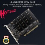 Carte réseau de signal pci e fendue ph44 nvme 4 disques, prend en charge les périphériques ssd / m. 2 ... Carte réseau de signal pci e fendue ph44 nvme 4 disques, prend en charge les périphériques ssd / m. 2 ...