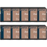 Carte sd 2go lot de 10, cartes m�moire sd classe 10, a1, u1, v10, pour appareil photo, dslr, photographe ...