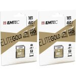 Carte sd - classe 10 - gamme elite gold - uhs - i u1 - avec adaptateur performance - 16 gb (lot de 2) ...