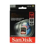Carte sd sandisk 128go extreme pro class10 u3 sd 200mb / s criture 90mb / s sdxc