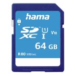 Carte sdxc 64gb cl. 10 uhs - i 80mb, packaging fin