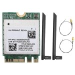 Carte wi - fi aw - cb304nf rtl8821ce + antenne 2x8db 2, 4g / 5g double bande bluetooth 4. 2 433 mbps ...