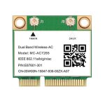 Carte wifi half mini pci - e 1200mbps sans fil, bluetooth mc - ac7265 802. 11ac double bande 4. 2g 5ghz ...