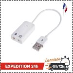 Carte son externe usb 2. 0 adapteur carte de son pour ordinateur
