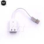 Carte son externe usb avec cble, carte son, adaptateur, ordinateur portable mac, blanc, virtuel 2. 0, ...