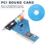 Carte son pour ordinateur, haute qualit, 4 canaux, puce audio stro 3d, pci, 1 pice