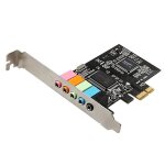 Carte son pcie 5. 1 canaux, chipset cmi8738, audio numrique, pci express, support d'invite  profil ...