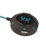 Carte son usb multi ports portable, convertisseur externe sans pilote, prise casque externe, hub pour ...