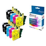 Premium cartouche - 10 cartouche compatible pour brother lc980xl noir (x4) + cyan (x2) + magenta (x2) ...