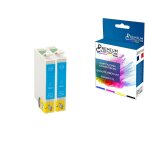 Premium cartouche - 2 cartouche compatible pour epson t0712xl t0712 xl cyan (guépard) pour epson stylus ... Premium cartouche - 2 cartouche compatible pour epson t0712xl t0712 xl cyan (guépard) pour epson stylus ...