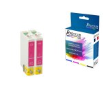 Premium cartouche - 2 cartouche compatible pour epson t1633xl t1633 xl magenta (stylo plume) pour epson ...