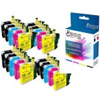 Premium cartouche - 20 cartouche compatible pour brother lc980xl noir (x8) + cyan (x4) + magenta (x4) ... Premium cartouche - 20 cartouche compatible pour brother lc980xl noir (x8) + cyan (x4) + magenta (x4) ...